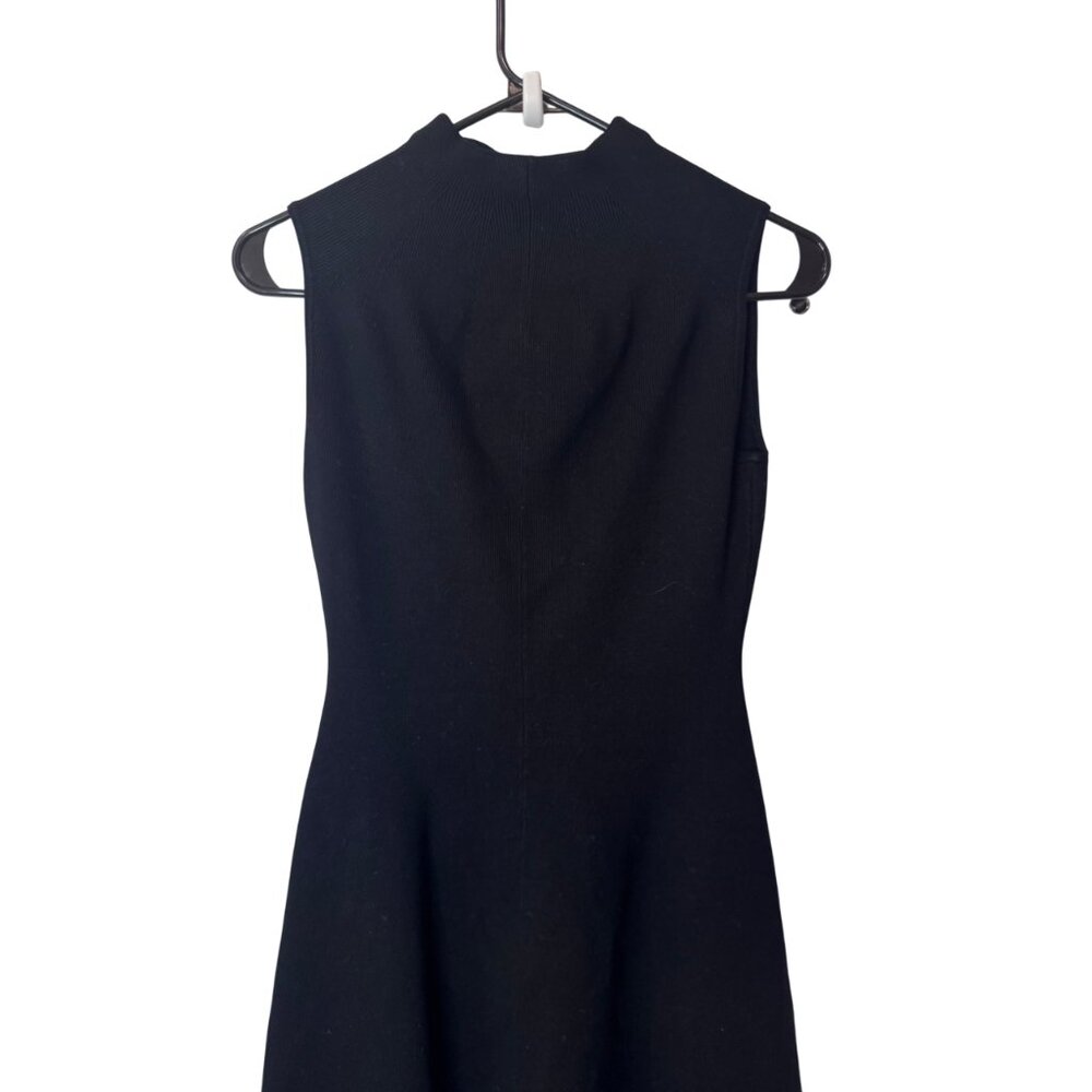 Club Monaco black Kaytee funnel neck fit and flare sweater dress size XS - Picture 6 of 7